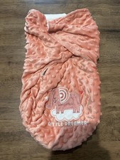 Swaddle Sack by Duck Duck Goose, 0 Months, Elephant, Coral, Lightly Used