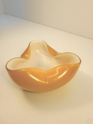 Vintage Glas-Schale, Murano zugeschrieben, 60er/70er