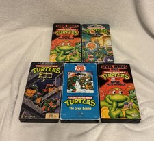 TMNT Teenage Mutant Ninja Turtles VHS Lot of 5 Original FHE Series Rare Episodes