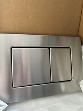 Brushed Stainless Steel  -Flush Plate For Geberit Sigma Cistern