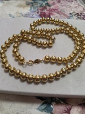 Napier Vintage Gold Tone Ball Necklaces, Sign...