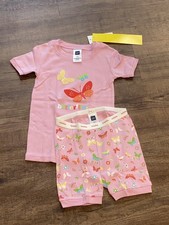 NEW With Tags Baby Gap Girl's S/S 2 Pc. Short Butterfly Pajamas PJ's 3T/3Yrs