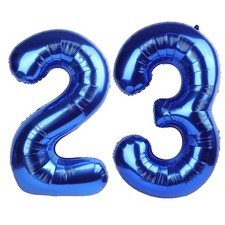 40 Inch Navy Blue Number 23 Balloons Foil Digital Helium Number Balloons