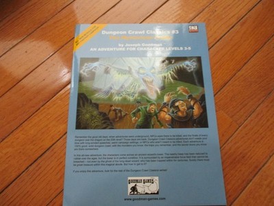 D&D D20 Dungeon Crawl Classics RPG DCC 3 The Mysterious Tower