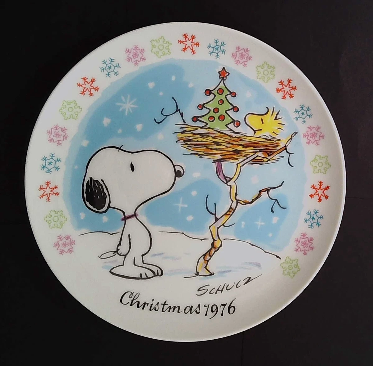 Peanuts Christmas Plate In Schmid Collectibles for sale | eBay