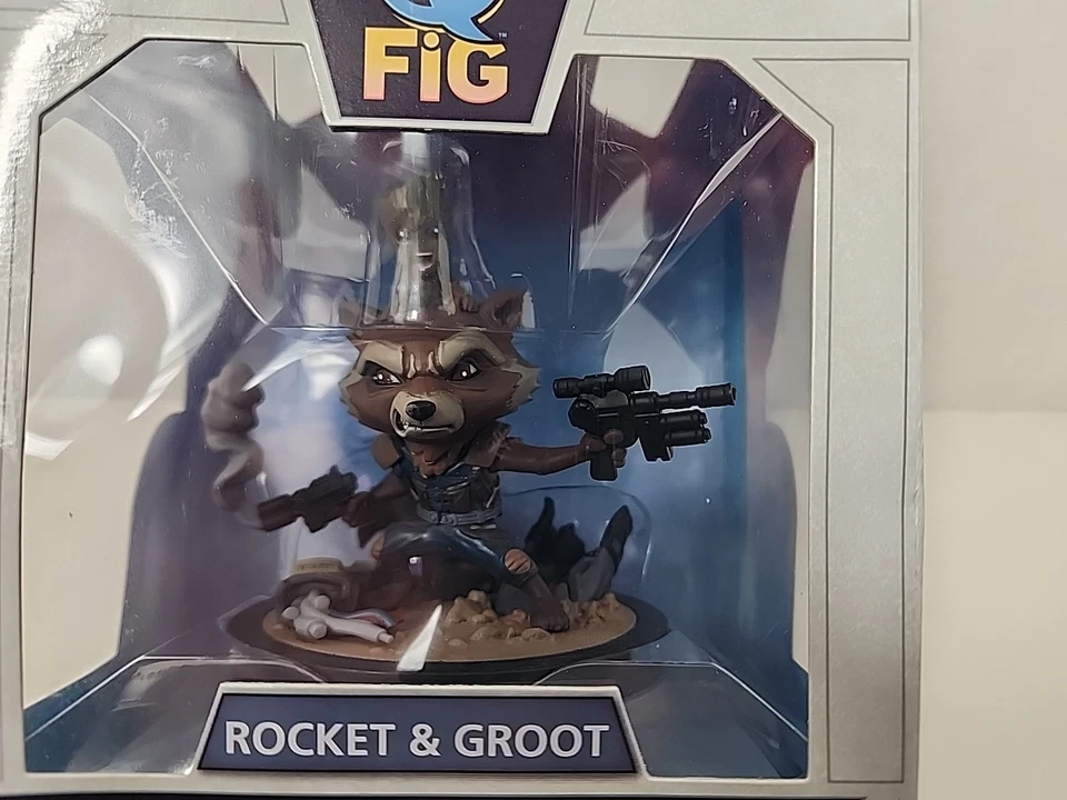 Q Fig Rocket Mapache y Groot Marvel Guardianes de la Galaxia Vol. 2 estatuillas Foto 2 de 4
