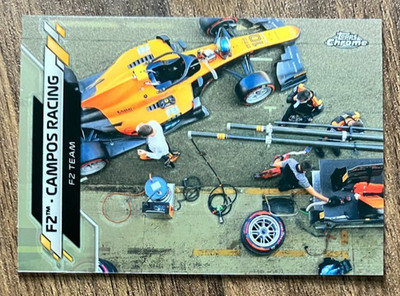 Campos Racing #111 - 2020 Topps Chrome Formula 1 F1 F2 Pit Stop Card - CLEAN NM
