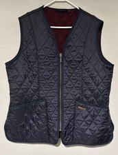 Barbour Betty Fleece Liner Vest Gilet Navy Women’s 16 US