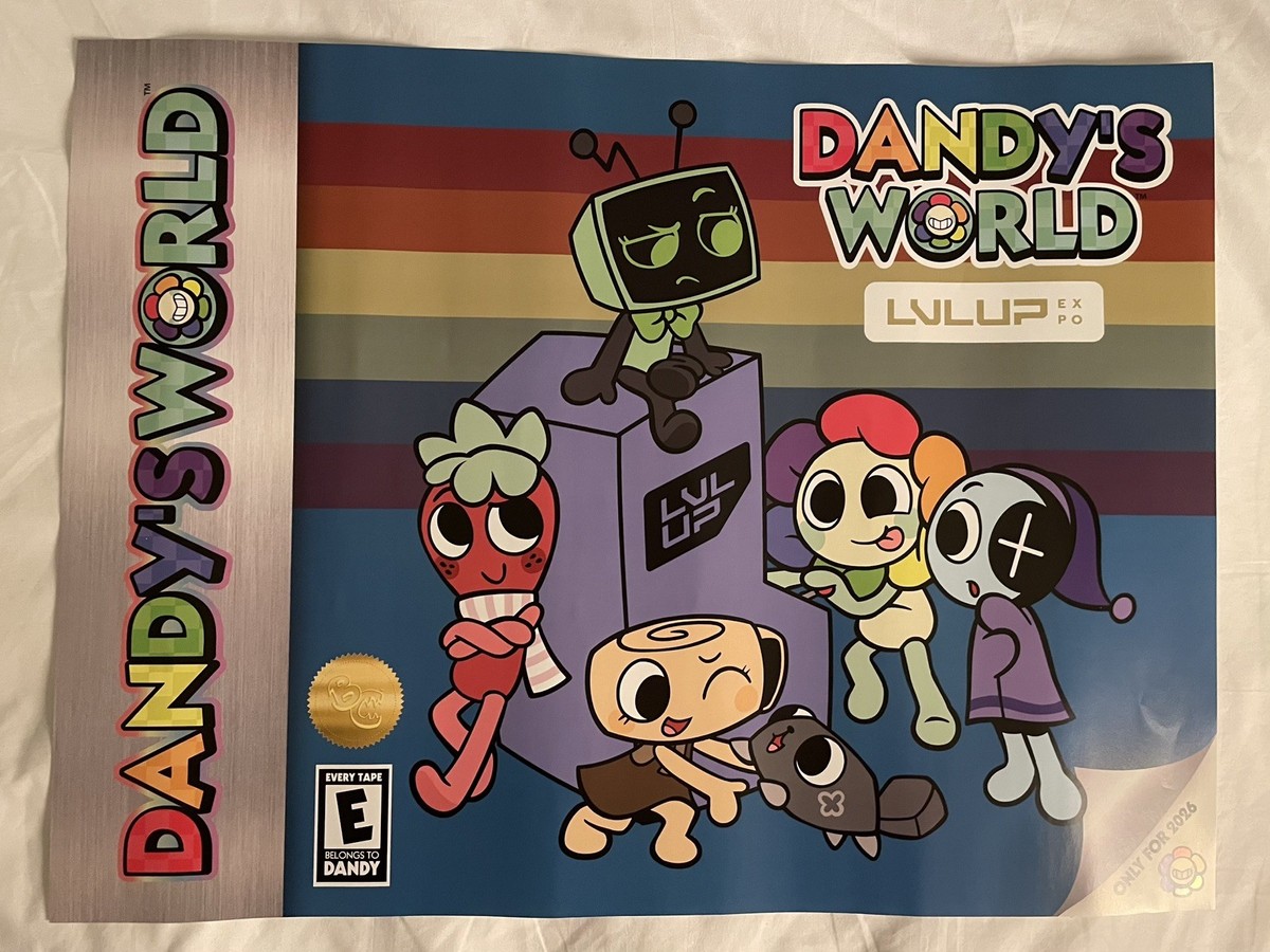 dandy Dandy's World LVL UP EXPO 2026 Exclusive poster! | eBay