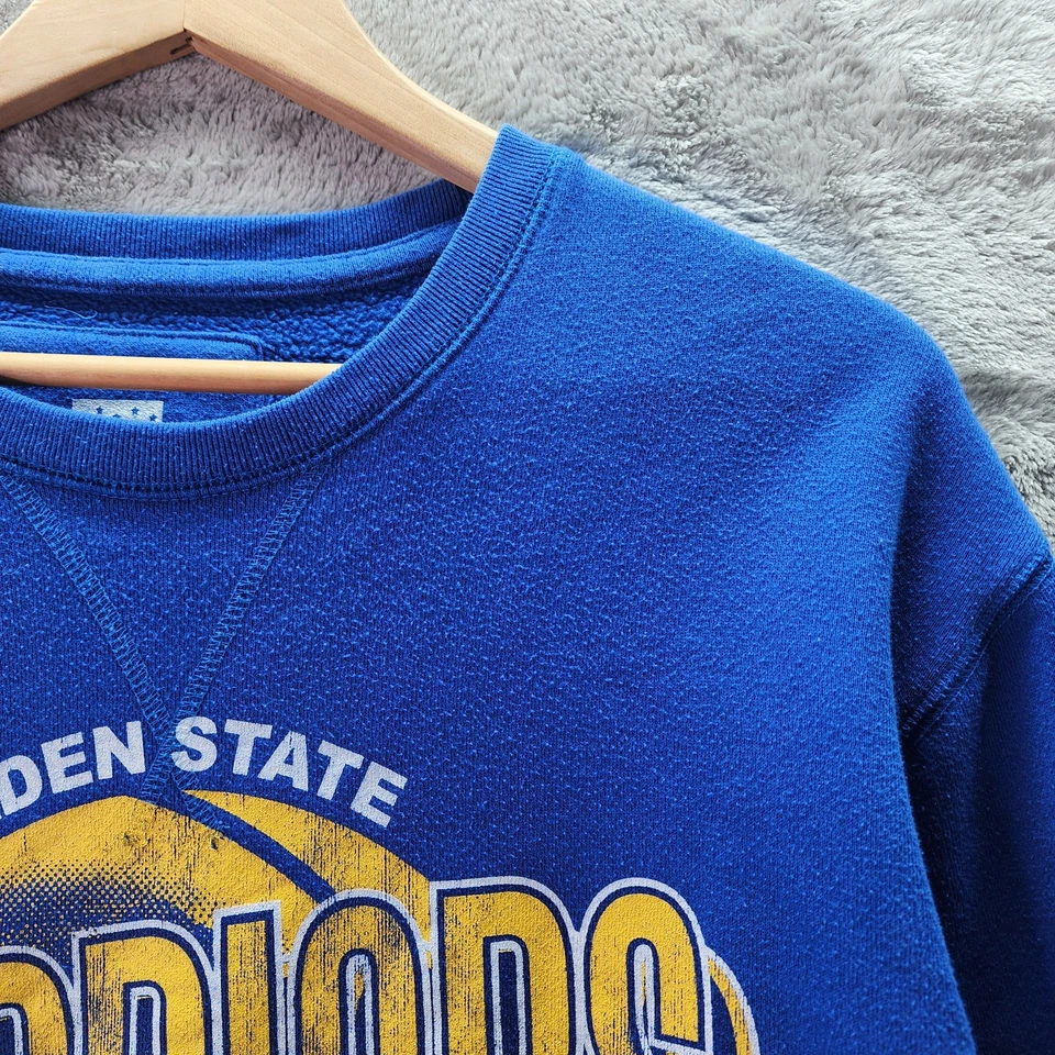 Golden State Warriors Sweatshirt Blue XL Junk Food NBA Crewneck Pullover - Изображение 4 из 4