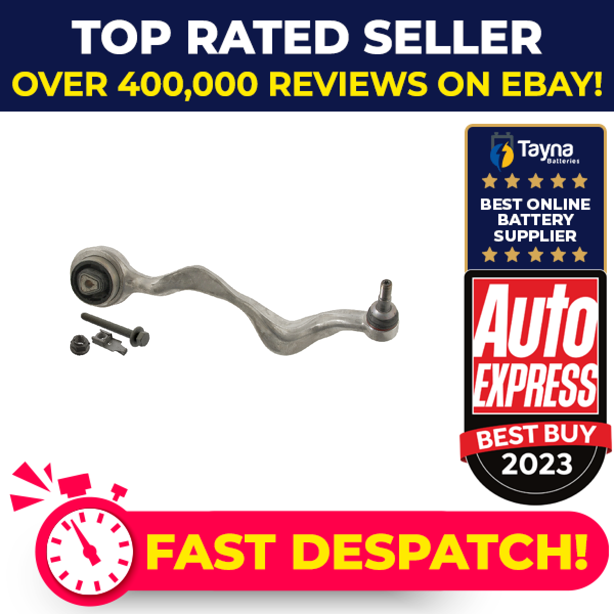 Wishbone / Suspension Arm fits BMW 120D 2.0D Front Lower, Right 04 to 13 Febi