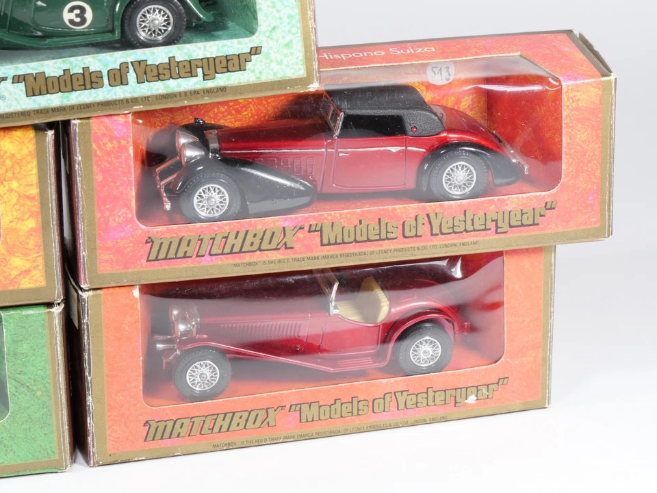 MATCHBOX YESTERYEAR - Lot de 5 - Y17 Y1 Y8 Y14 Y3 - Riley / Hispano Suiza - Photo 4/4