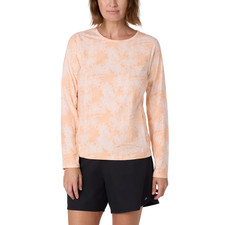 Hang Ten Women's Long Sleeve Rash Guard Shirt UPF 50 , Orange Size M
