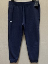 Under Armour Men  s Hustle Fleece Jogger Pants Navy Blue Color Size- XL