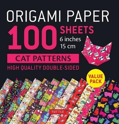 Origami Paper 100 sheets Cat Patterns 6'' (15 cm) (US IMPORT)