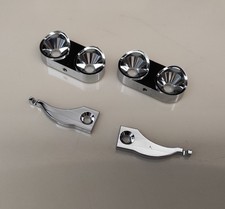 Luce alluminio cromato per trattore 1/14 tamiya rc 56344 56301 King Hauler Grand