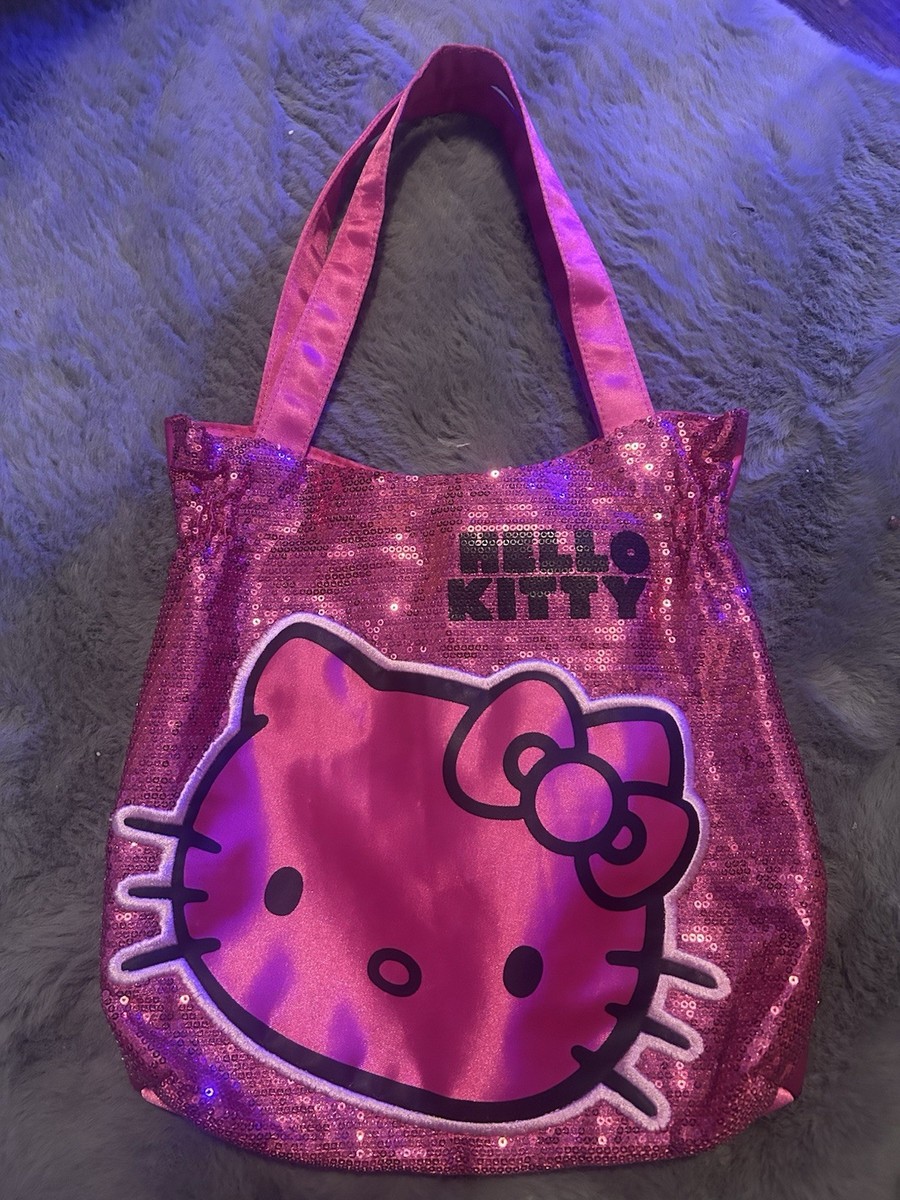 Hello Kitty Pink Sequin Tote Shoulder Bag / Gyaru / y2k | eBay