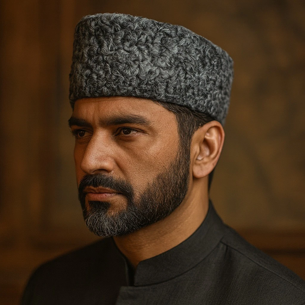 Afghan Karakul Karakuli Jinnah Hat Sheepskin Fur Diplomat Winter Cap Men Women
Opens in a new window