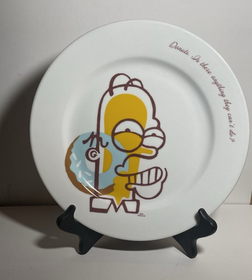 #ad Homer Simpson Collectible Plates by Tuxton. 2 RARE from Fox Studios 2006 HTF $59.98