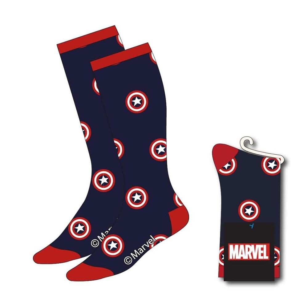 Marvel Captain America Socks - Shield Size 38-45 | Officially Licensed New