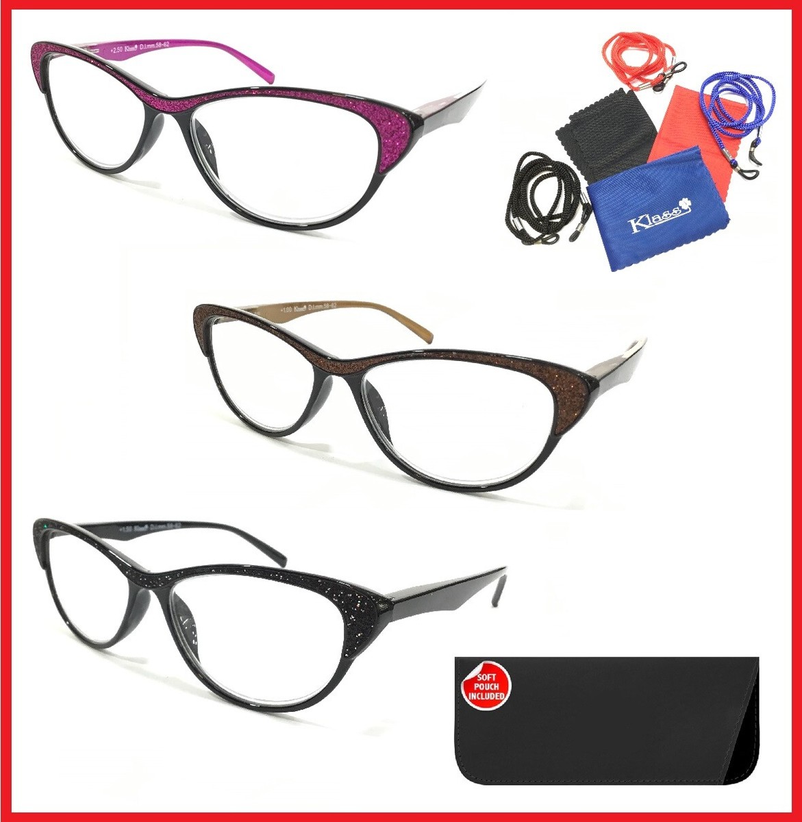 Occhiali da lettura donna graduati per vista a gatto cat eye