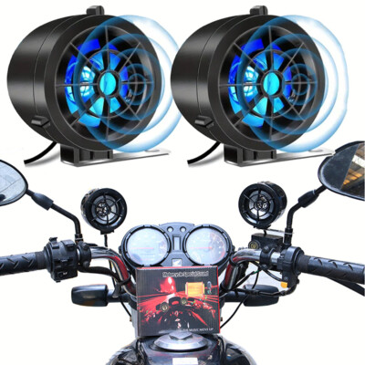 Waterproof Bluetooth Amplifier Motorcycle ATV Speakers Stereo Audio Radio System