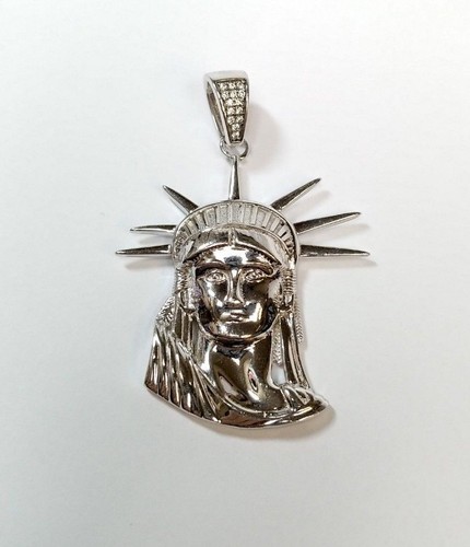 Sterling Silver Rhodium Plated Statue 