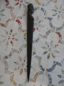 Vintage Rare African Wood Carved Knife