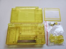 Nintendo DS Lite Full Replacement Housing Shell Screen Lens clear yellow US 
