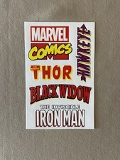 Vibrant Colors Marvel Comics Sheet Of Stickers By SandLion Sheet Is 6  X 4  , New
