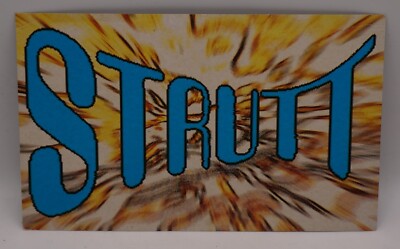 Rave Flyer Early 1992 STRUT Shepards Bush Green OPENING NIGHT,post card size VGC