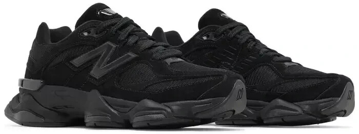 New Balance 9060 Big Kids 'Triple Black Suede'-GC9060BB | eBay