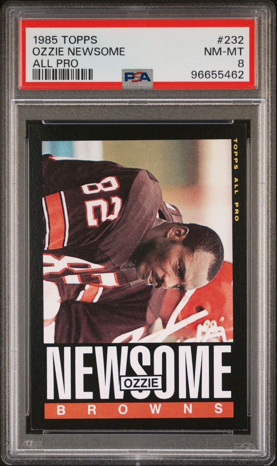 Ozzie Newsome 1985 Topps All-Pro #232 PSA 8