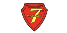 4" us marine corps 7th marines magnificent seven sticker decal usa made