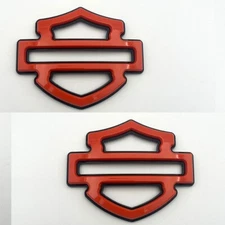 2X CVO Custom Tank Emblems Orange Double Layer 5 or 6 gal tank