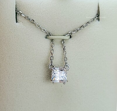 New 100% Authentic SWAROVSKI Rhodium White Stilla Pendant Necklace