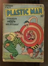 PLASTIC MAN 13 2.5 GAMBLES AGAINST DEATH WITH MR HAZARD 1948