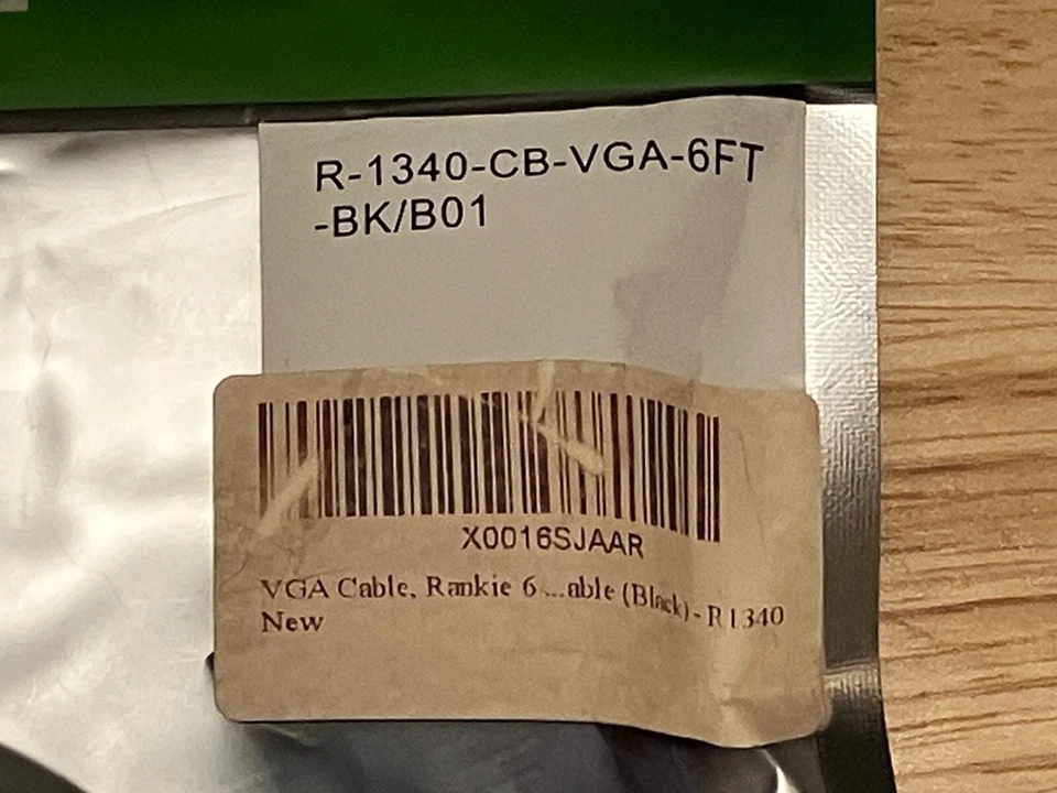 New 6 Foot VGA Cable RANKIE X0016SJAAR - Image 3 of 4
