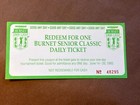 BEAUTIFUL 1993 Burnet Senior PGA Classic Daily Ticket No. 48295 Good Any Day