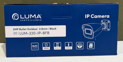 Luma Surveillance 220 Series Bullet IP Camera LUM-220-IP-BFB - Black