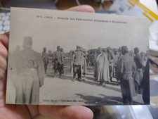 Carte postale de la guerre 1914,arrivée des prisonniers Allemand a Montauban.