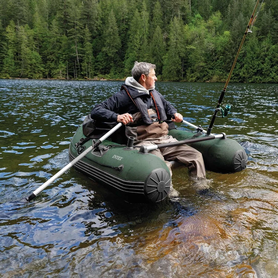 INTEX Big Catch Pro Fishing Tube Schlauchboot Angelboot mit Zubehör 68381NP - Bild 2 von 4