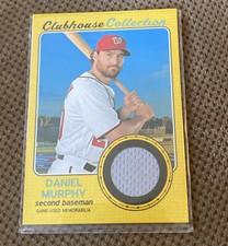 2017 Heritage High Numbers Clubhouse Collection Relic GOLD Daniel Murphy # 70/99