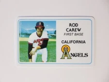 ROD CAREW 1981 PERMA-GRAPHICS SUPER STAR #125-022 CALIFORNIA ANGELS