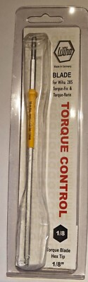 Wiha #28560 1/8'' Torque Blade Hex Tip for Wiha 285XX Torque-Vario Handle