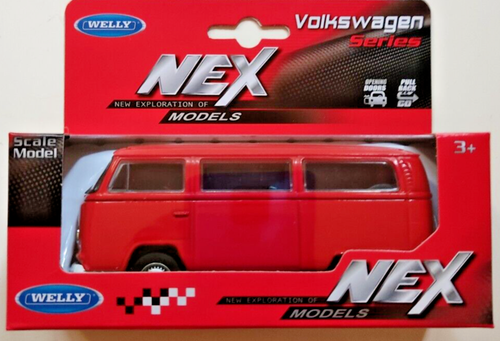 Modèle Réduit Volkswagen Combi Peace And Love - Échelle 1:32 Welly - Neuf En Boîte