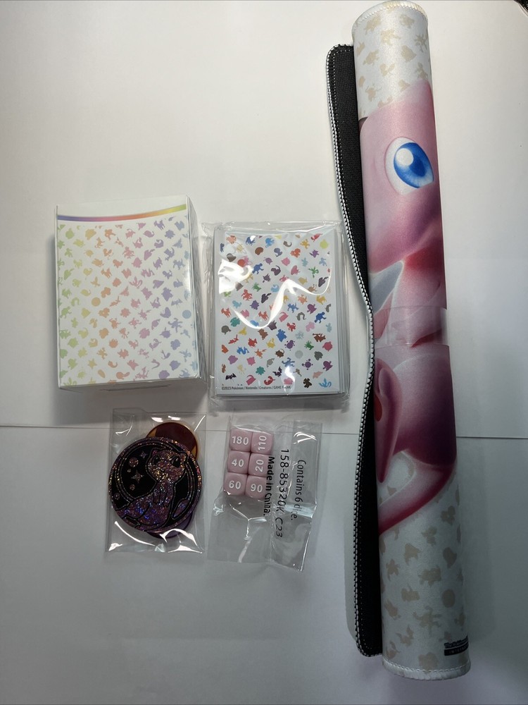 Pokemon 151 UPC Play Mat ,deck Box ,coin And More + 151 Sleeves (From 151 ETB)
