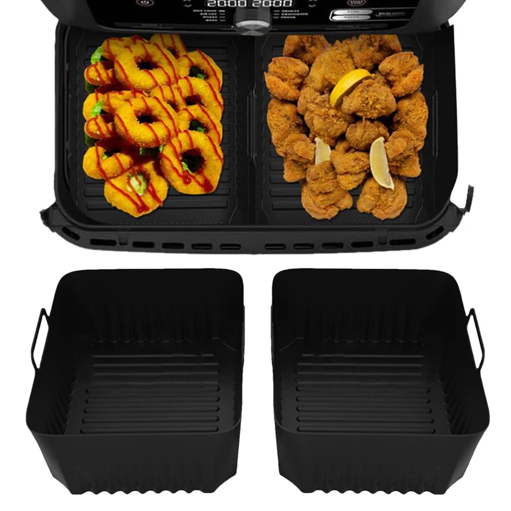 Air Fryer Silicone Pots Basket Liners Non-Stick Reusable Baking Tray Mats