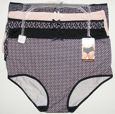 5 Pack Briefs Panties Plus Size 2X Comfort Stretch Microfiber Adrienne Vittadini