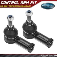 2Pcs Front Left & Right Outer Steering Tie Rod End for Smart Fortwo 2008-2016